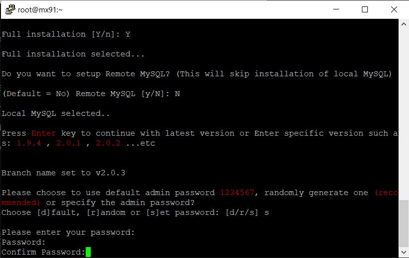 Konfigurasi Cyberpanel set password admin